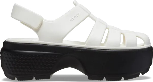 Image of Crocs Unisex Stomp Fisherman Sandals Chalk W7/M6