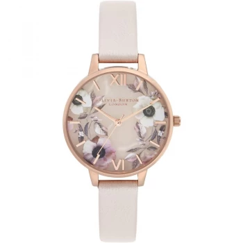 Image of Semi Precious Rose Quartz, Pearl Pink & Rose Gold Watch