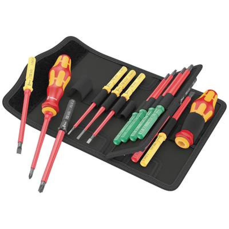 Image of Wera Wera 05006611001 VDE Bit screwdriver 17 Piece Phillips, Pozidriv, TORX, Slot 05006611001