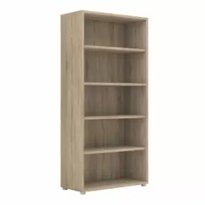 Image of Prima Bookcase 4 Shelves In Oak Effect