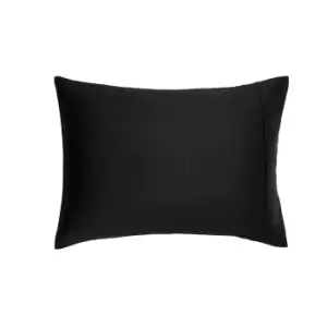 Image of Ted Baker 250 Thread Count Plain Dye Standard Pillowcase, Black