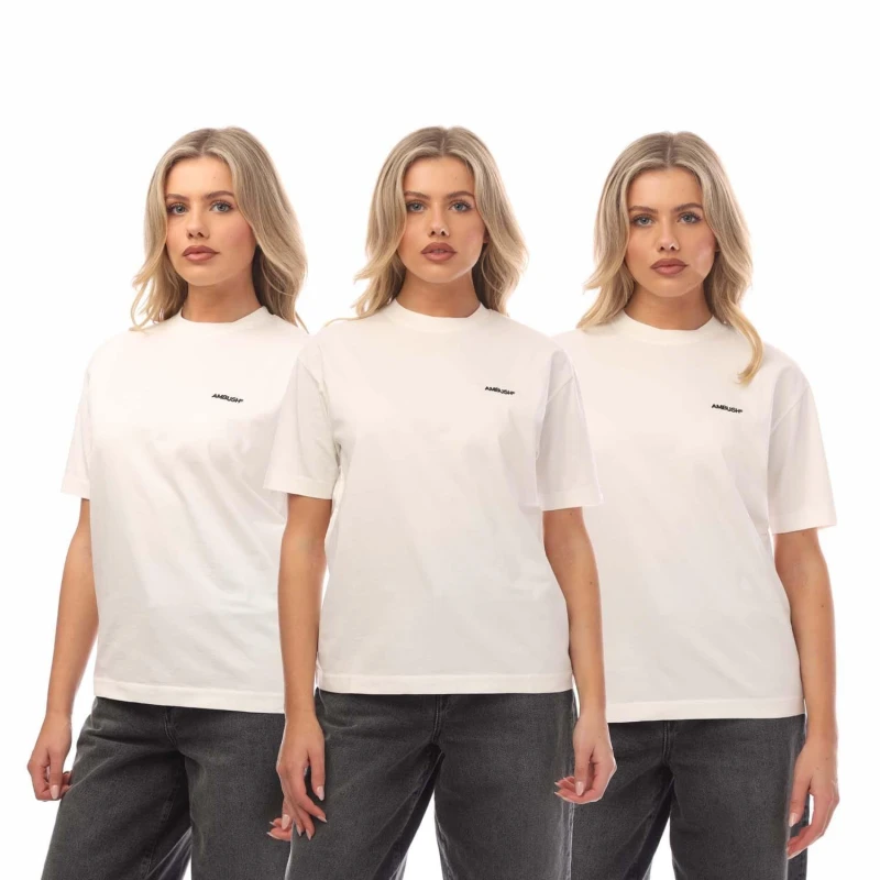 Image of Ambush 3 Pack T-Shirt - White White 10