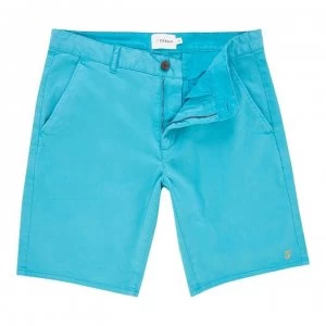 Image of Farah Vintage Hawk Chino Shorts - Turquoise 359