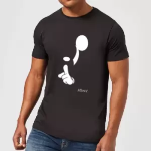 Image of Disney Mickey Mouse Shush T-Shirt - Black - XS