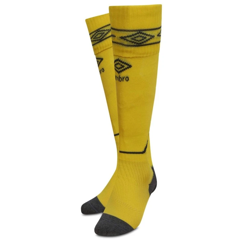 Image of Umbro Umbro Men Diamond Football Socks in Bright Yellow Size: large Bright Yellow L Male 5063238120587