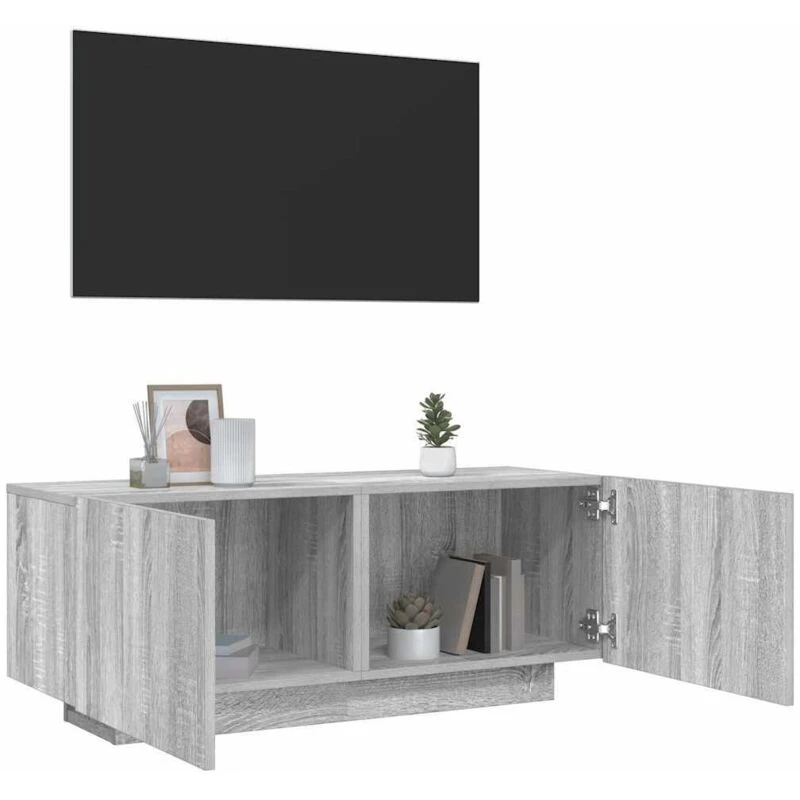 Image of VIDAXL Vidaxl - tv Cabinet Grey Sonoma 100x35x40cm Engineered Wood 8720286977897