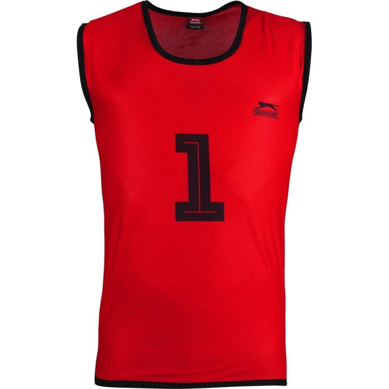 Image of Slazenger 1-20 Numbered Bibs Senior Red male Senior