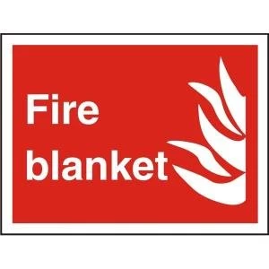 Image of Stewart Superior FF085PLRP Screw Plastic Sign 200x300 Fire blanket
