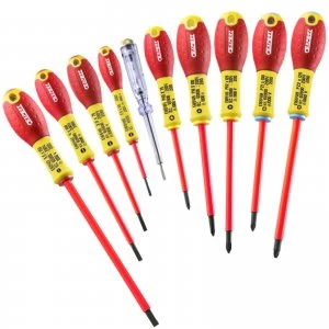 Image of Expert by Facom 10 Piece VDE Insulated Screwdriver Set