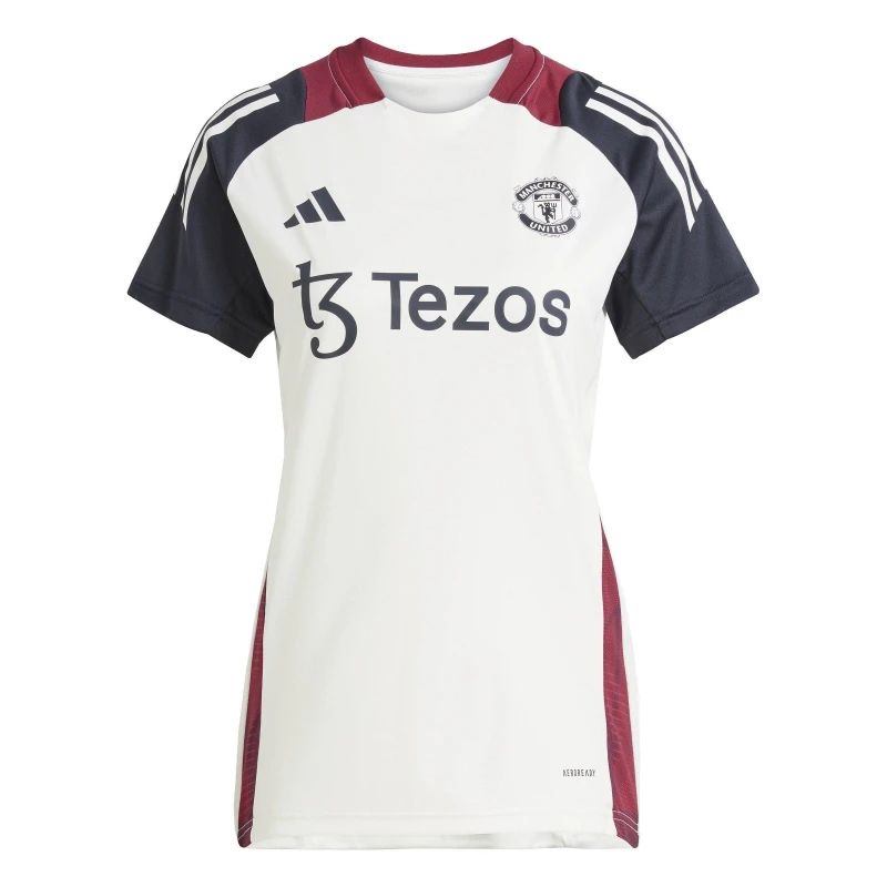 Image of adidas Manchester United Training Shirt 2025 Womens - Beige Beige XL