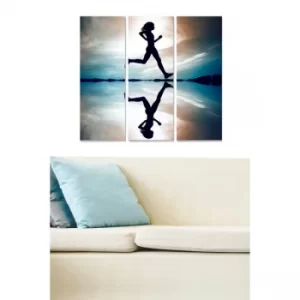 Image of MDF3432381 Multicolor Decorative MDF Painting (3 Pieces)