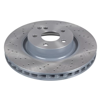 Image of Brake Disc 26407 by Febi Bilstein Front Axle Genuine OE - 1 Pair