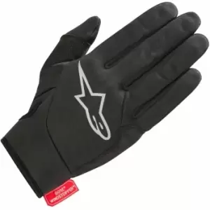 Image of CASCADE GORE WINDSTOPPER GLOVE 2018: BLACK MID GRAY M - AP15211902M - Alpinestars