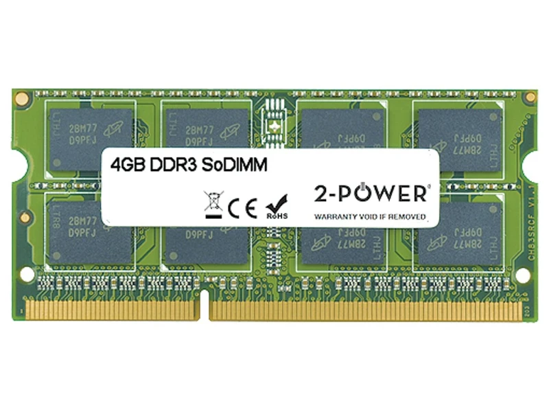 Image of 2-Power 4GB MultiSpeed 1066/1333/1600 MHz SoDIMM Memory