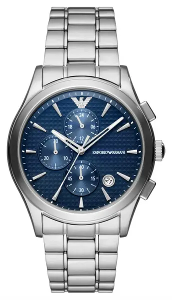 Image of Emporio Armani AR11528 Mens Blue Dial Stainless Steel Watch