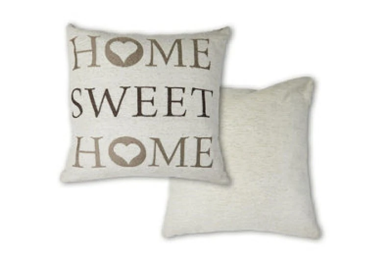Image of Home Sweet Home Cushion Cover In Beige