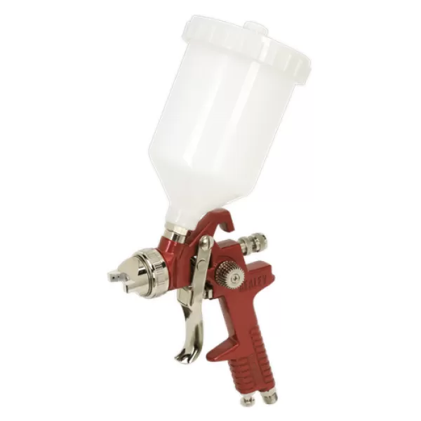 Image of Genuine SEALEY HVLP742 HVLP Gravity Feed Spray Gun 2mm Set-Up