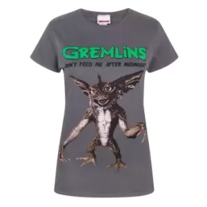 Image of Gremlins Womens/Ladies Spike T-Shirt (S) (Charcoal)