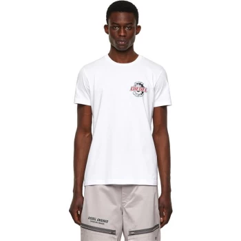 Image of Diesel P-Art Attak T Shirt - White 100