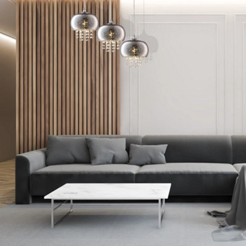 Image of Milagro Bar Pendant Lamp Starlight 3xE14 Chrome