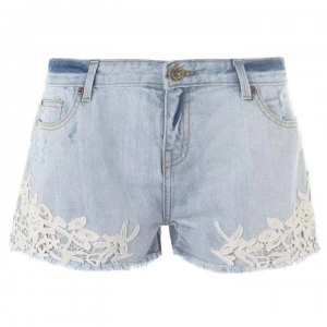 Image of SoulCal Rip Shorts Ladies - Light Wash