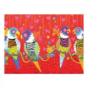 Image of Love Hearts Tiger Tiger Tea Towel