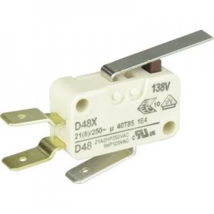 Image of Cherry Switches Microswitch D489 V3LD 250 V AC 21 A 1 x OnOn momentary