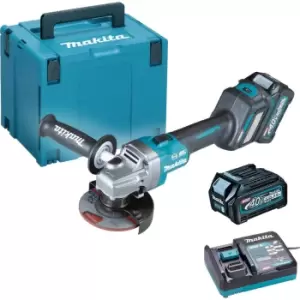 Image of Makita GA022G 40v Max XGT Cordless Brushless Angle Grinder 115mm 2 x 2.5ah Li-ion Charger Case