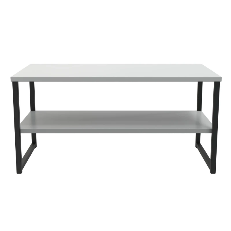 Image of Tamworth Lagre Open Coffee Table In Dusk Grey (Ready Assembled)