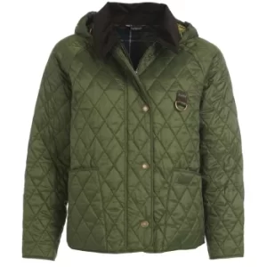 Image of Barbour Womens Tobymory Quilted Jacket Olive/Classic 10