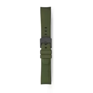 Image of Elliot Brown STR-R04 Olive Green Rubber Strap