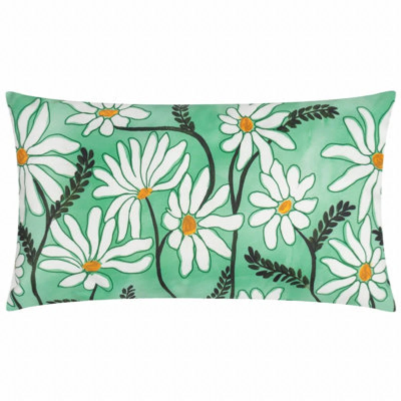 Image of Wylder Nature Daisy Fields Printed Filled Outdoor Cushion Multicolour 30 X 50Cm, Multi 5.03E+12