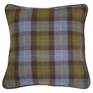 Image of Premier Housewares Large Heritage Cushion - Green Check