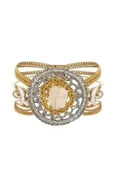 Image of Gold 'Dreamcatcher' Crochet Bracelet