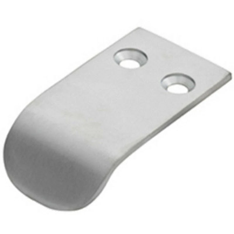 Image of Loops Semi Concealed Cabinet Finger Pull Handle 12mm Fixing Centres Satin Chrome Multi unisex