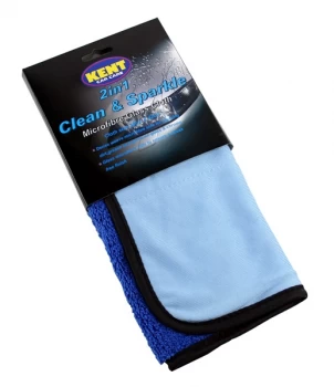 Image of 2 In 1 Clean & Sparkle Microfibre Glass Cloth Q6950 KENT