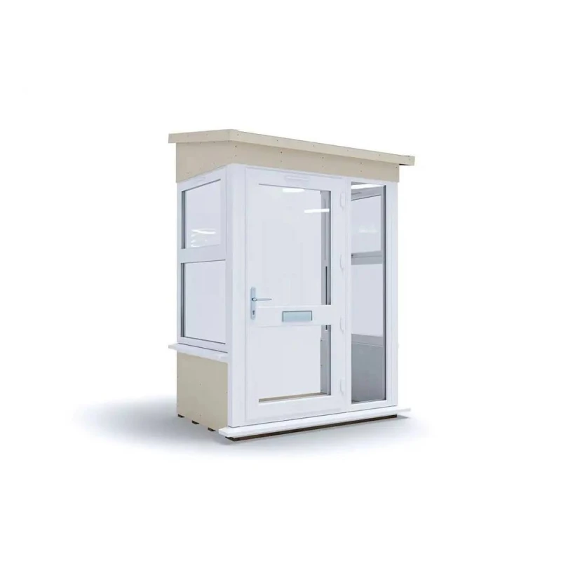 Image of Dunster House Composite Addporch W1.5M X D1.0M, Upvc Windows & Door, Superfelt Included, Right Door Config