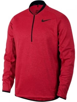 Image of Mens Nike Therma Half Zip Jumper Red