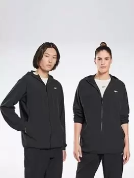 Image of Reebok Dmx Woven Windbreaker - Black, Size S, Men