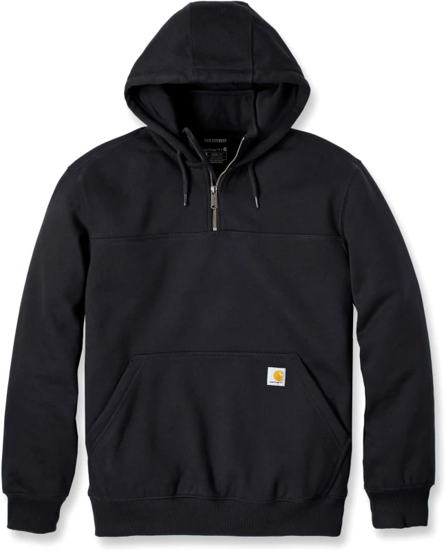 Image of Carhartt Heavyweight Quater-Zip, hoodie , color: Black , size: L