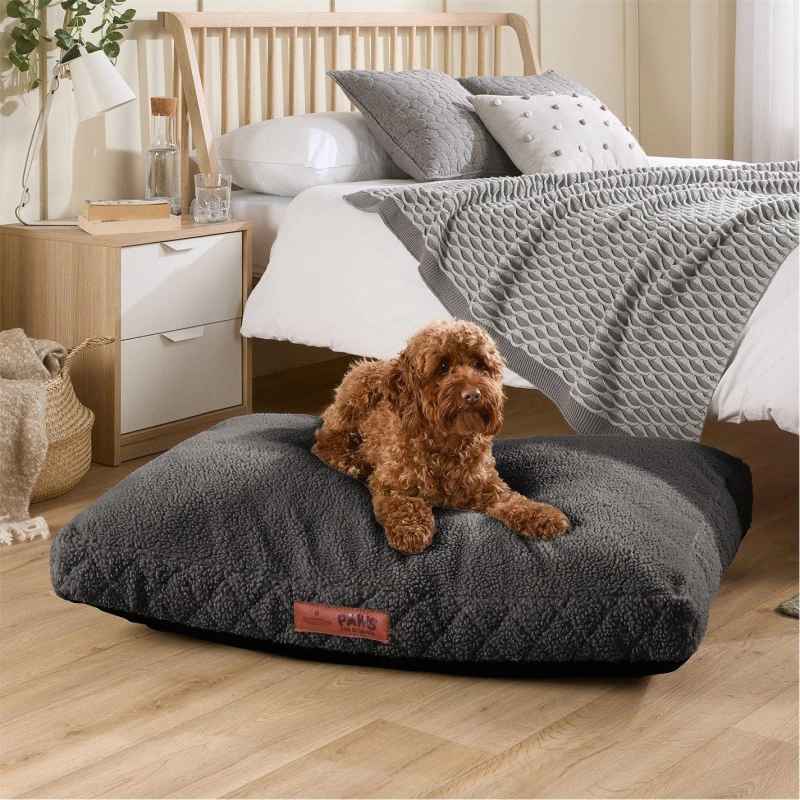 Image of Paws For Slumber Paws For Slumber Chocolate Luxury Pet Bed-Extra Large