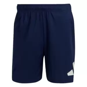 Image of adidas Train Essentials Logo Training Shorts Mens - Blue