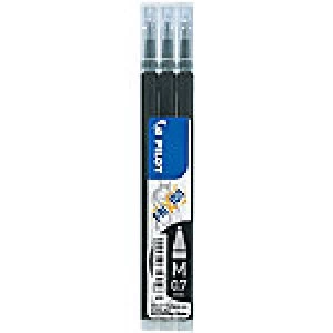 Image of Pilot FriXion Rollerball Pen Refill 0.4mm Black 3 Pieces