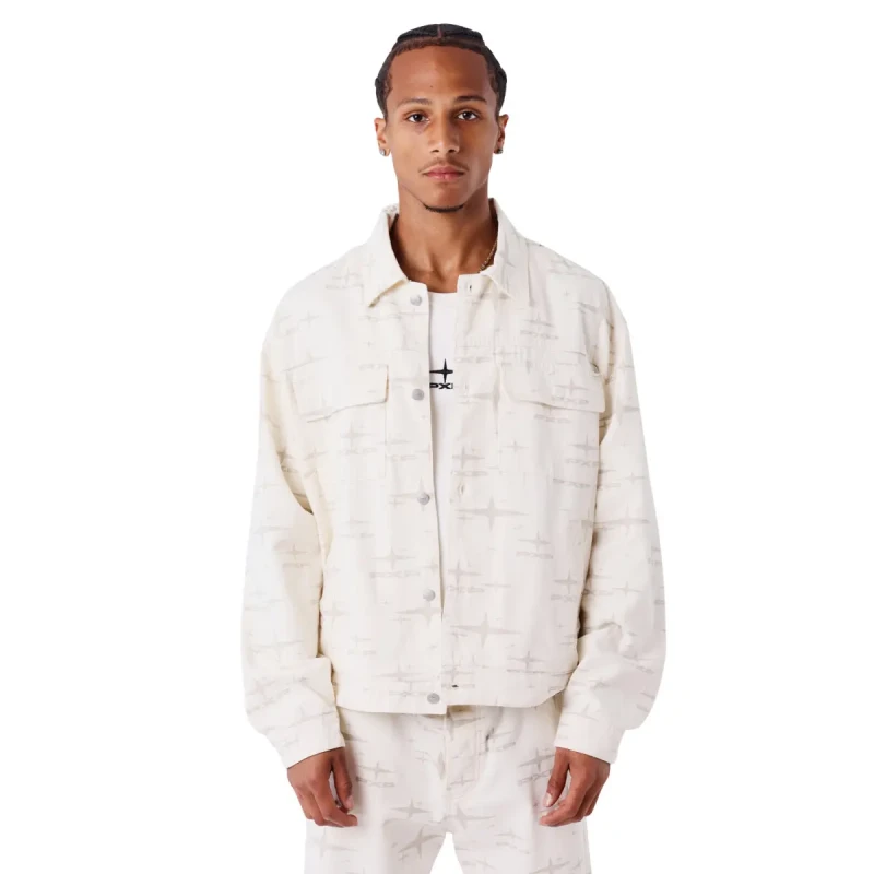 Image of Project X Paris Denim jacket Project X Paris Milkyway Blanc Male XL