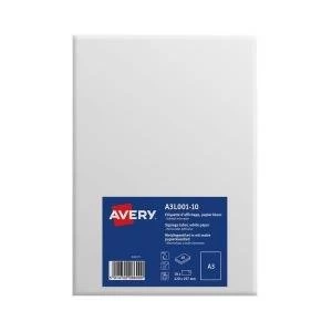 Image of Avery A3 Display Labels Standard Paper Quality Pack of 10 A3L001 10