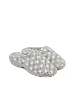 Image of TOTES POPCORN MULE WITH 360 COMFORT, MEMORY FOAM & PILLOWSTEP, Grey, Size 7, Women