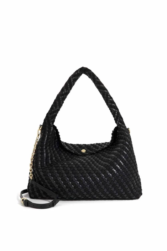 Image of Dune London Womens 'Deliberate L' Shoulder Bag in Black Female One Size