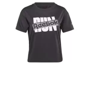 Image of Reebok Running Speedwick Graphic T-Shirt Womens - Black