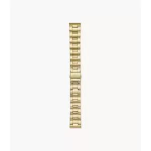Image of Fossil Mens 22Mm Three-Row Gold-Tone Stainless Steel Bracelet - Gold