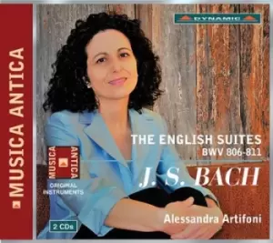 Image of J S Bach The English Suites BWV 806-811 by Johann Sebastian Bach CD Album